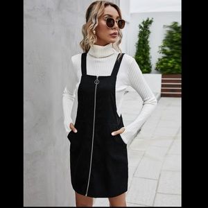 SHEIN Corduroy Overall Dress